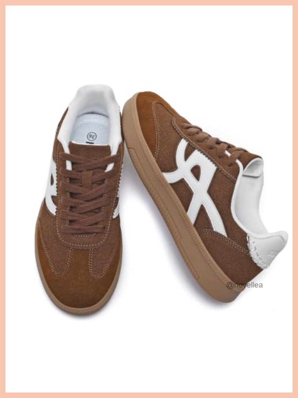 Retro Suede Derby Sneakers Gum Sole Comfort Walking Shoes
